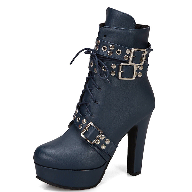 Chic Women's High Heel Ankle Boots