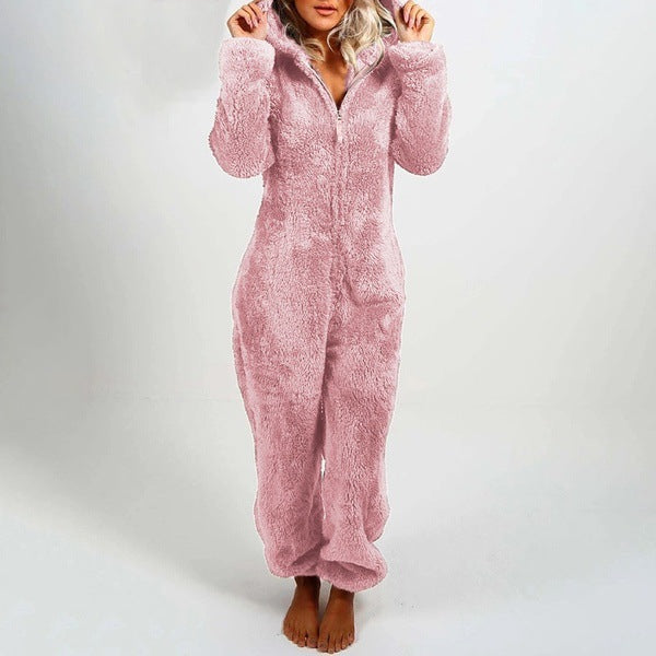 Fashion Hooded Sleep Jumpsuit