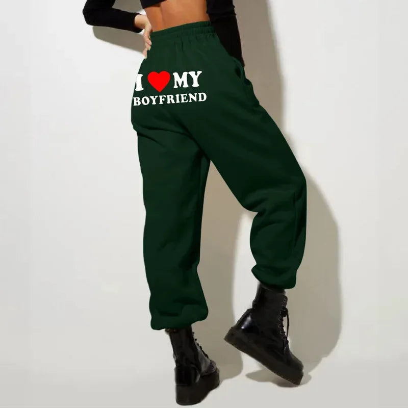 Women’s Fleece-Lined Valentine’s Day Jogger Sweatpants