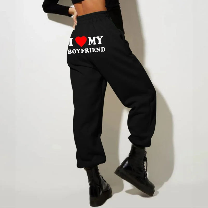 Women’s Fleece-Lined Valentine’s Day Jogger Sweatpants